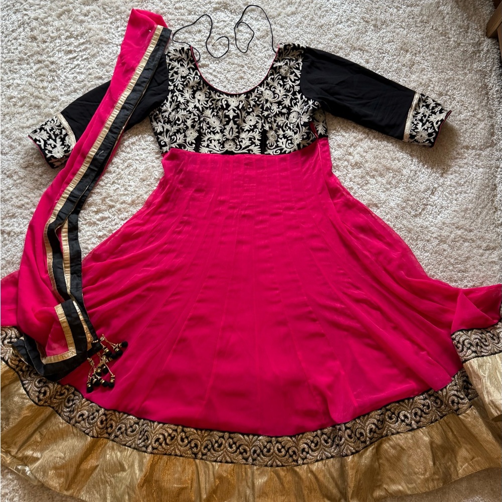 Indian outfit. Anarkali dress